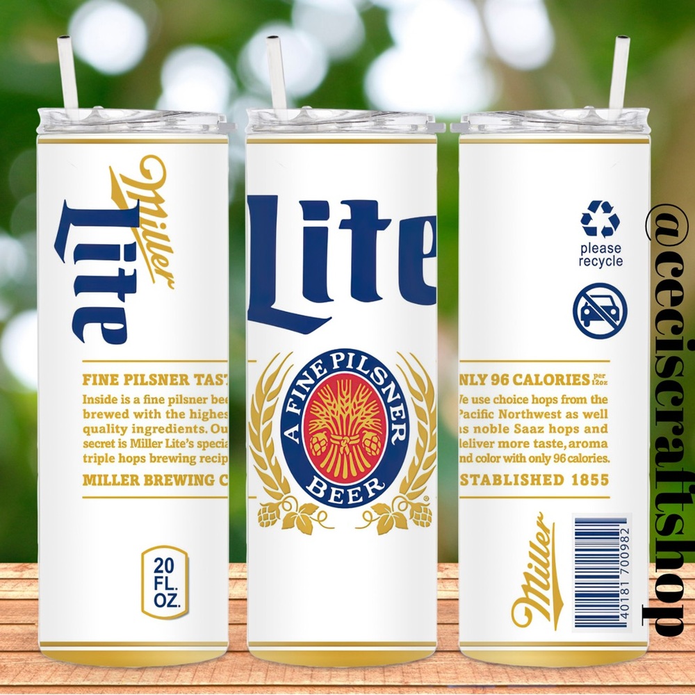 Miller lite tumbler